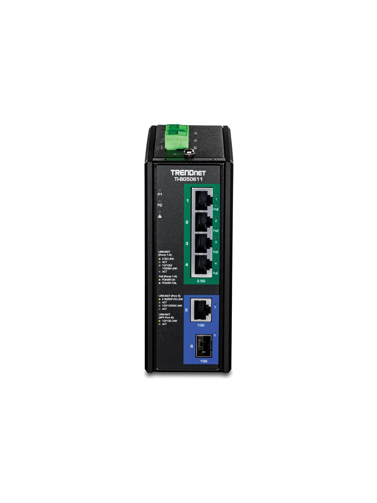 TRENDnet TI-BG50611 - Version v1.0R - switch - industrial - 6 ports