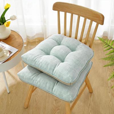 Garvee 2 PCS Cotton-Linen Tufted Chair Cushion, Soft & Comfortable
