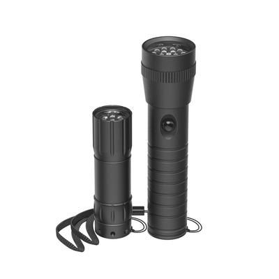 HAMA FL-DUO LED-Taschenlampe 2er-Set, Aluminium robust