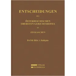 Entscheidungen des Obersten Gerichtshofes in Zivilsachen, Fachbücher von Oberster Gerichtshof