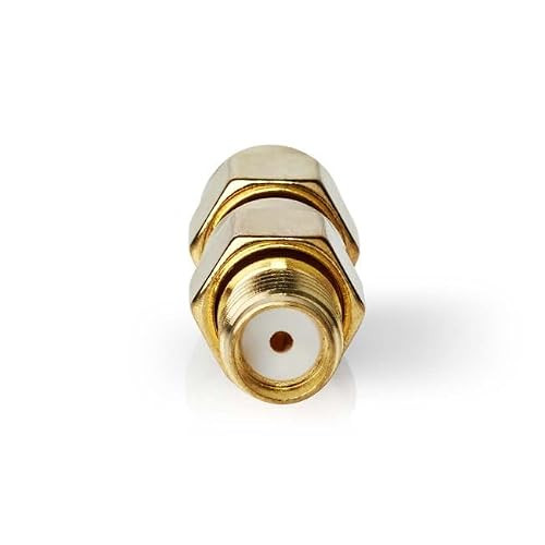 Nedis SMA Adapter - SMA Male Omgekeerde Polariteit naar SMA Female - Verguld - 50 Ohm - Recht - 2 stuks