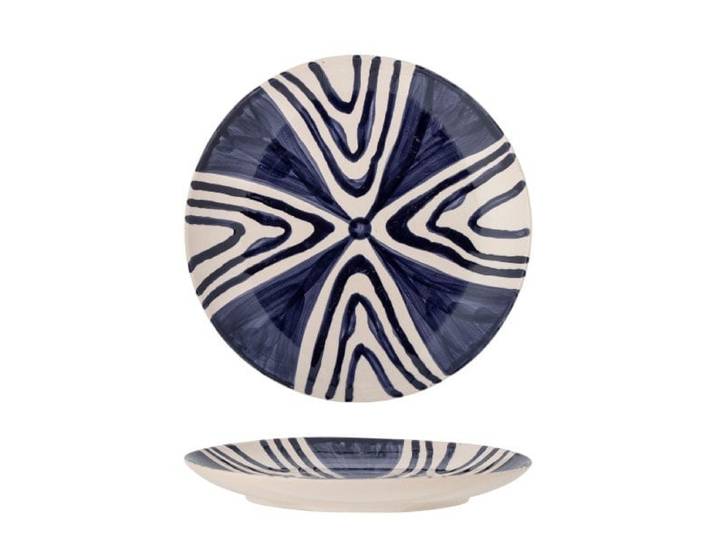 Bloomingville Shama borden blauw Ø20,5cm set van 6 stuks - 82060431