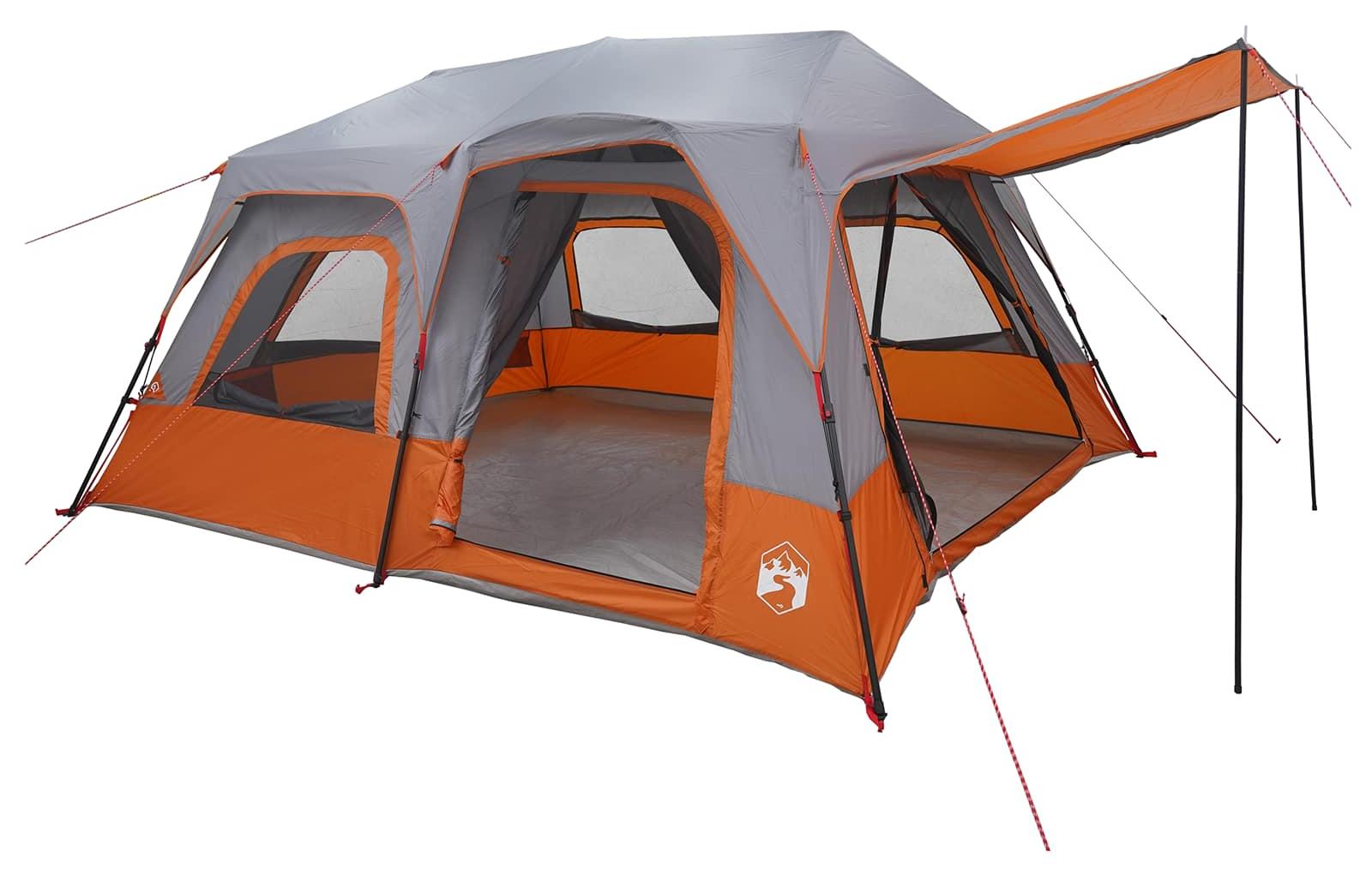 Sofort Zelt 8 Personen Grau und Orange