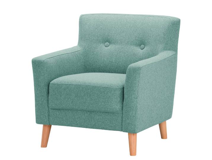 Fauteuil Bette II Bleu/Bleu clair Tissu 80 x 82 x 80cm