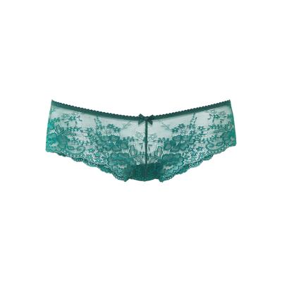 Hipster LASCANA, Damen, Gr. 48/50, Spitze, grün (tannengrün), Spitze, Obermaterial: 90% Polyamid, 10% Elasthan, unifarben, körpernah, Unterhosen, aus zarter Spitze