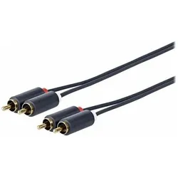 Vivolink PRORCARCA15 Audio-Kabel 2 x RCA (15 m, Cinch Kabel), Audiokabel