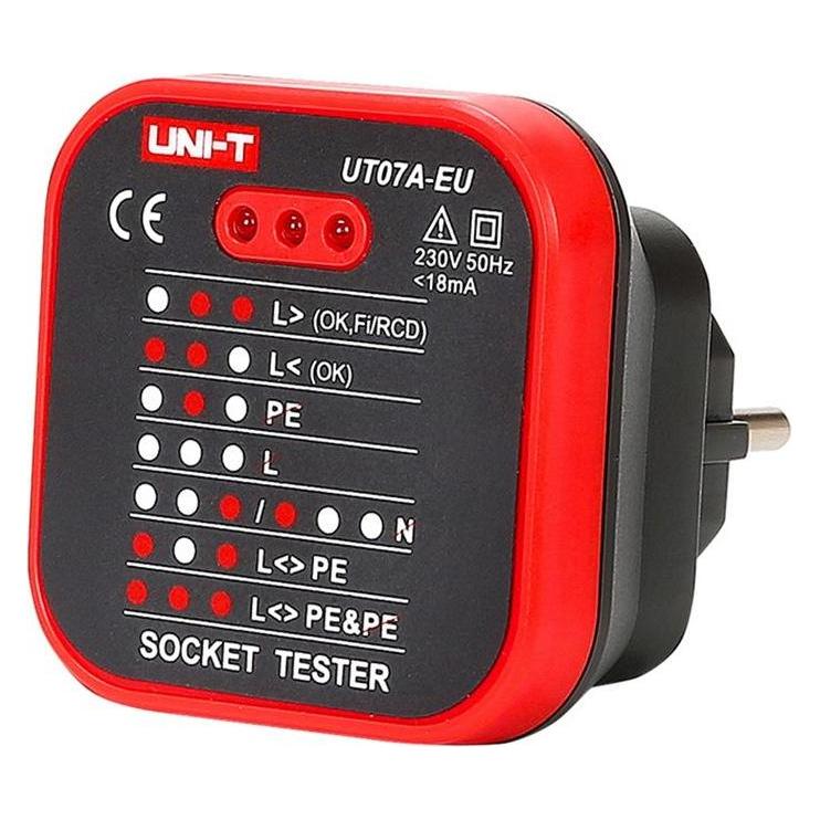 Uni-T UT07A-EU power outlet tester (Kabeltester) (UT07A-EU)