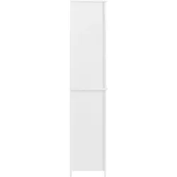 SoBuy, Badezimmerschrank, Hochschrank mit ausklappbarem Wäschesack (45 x 35 x 171 cm)