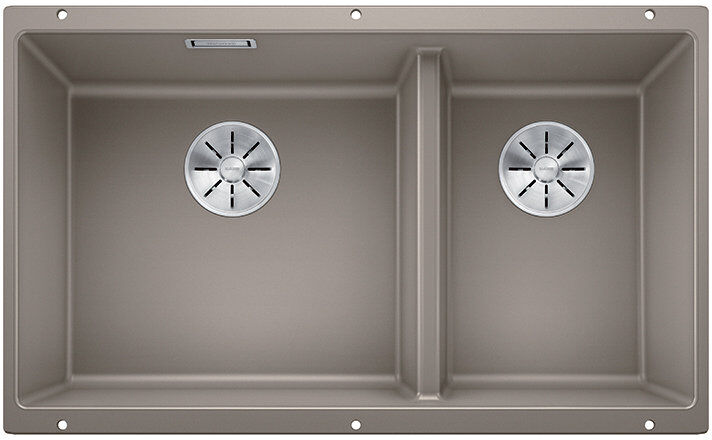 Blanco Subline Double Bowl Undermount Kitchen Sink Tartufo 860mm L