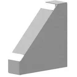 GGK 6876 Endstück 3-seitig MBRS 80x80mm/45, Stahl, verzinkt MBRS 80x80/45 PULT/S-ES MBRS80x8045PULTSES