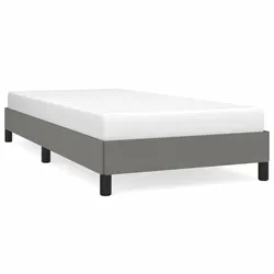 vidaXL Bettgestell ohne Matratze Dunkelgrau 100x200 cm Stoff