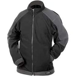 DASSY® Kazan Zweifarbige Fleecejacke - schwarz/zementgrau - XS