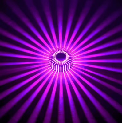 Inspire Curations 3W Sunburst LED Wall Light Colorful Decorative Sconce purple Light