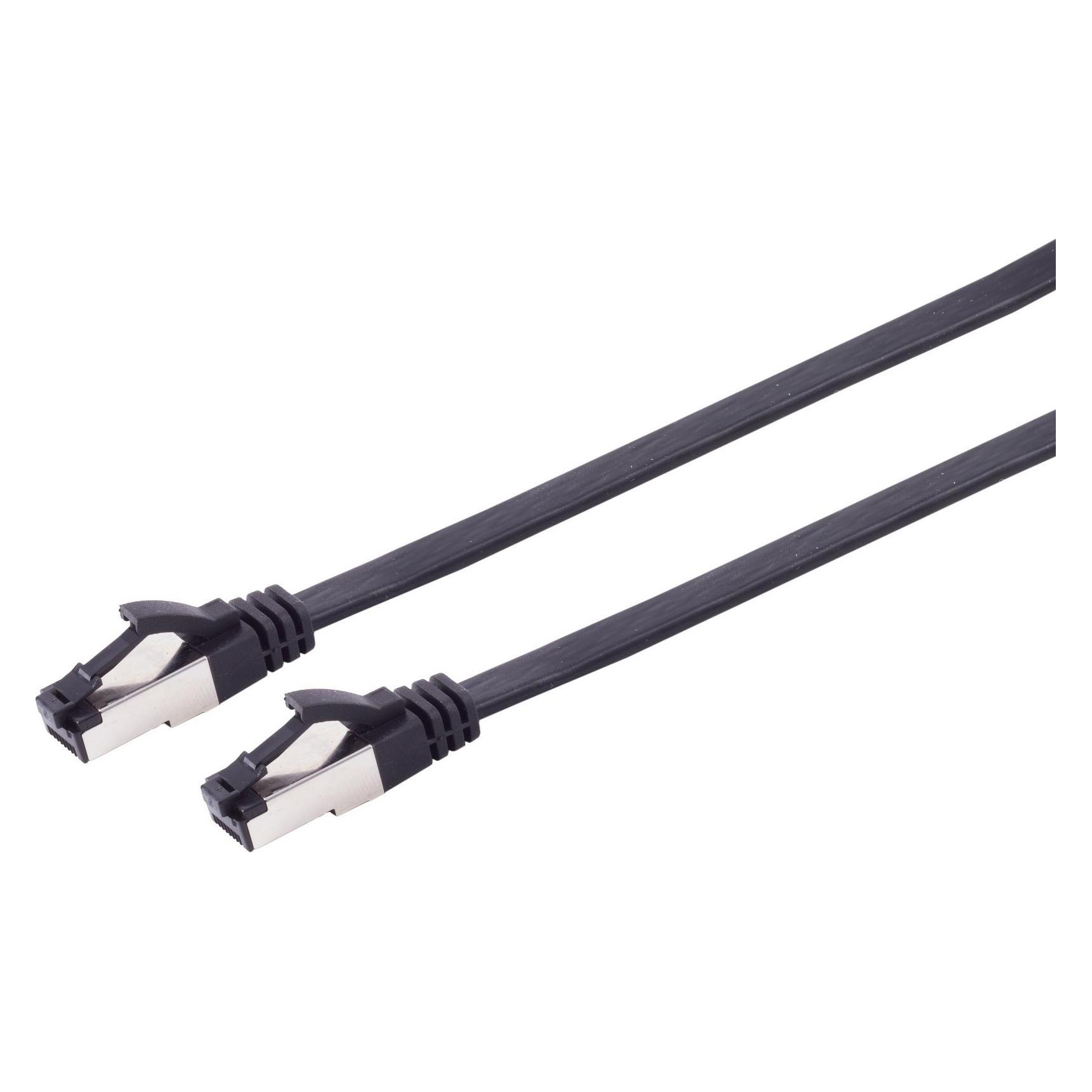Shiverpeaks S/CONN maximum connectivity Netzwerk-Patchkabel CAT 8.1 U/FTP PIMF, flach TPE schwarz 0,25m (U/FTP, CAT8.1, 0.25 m) (08-43005)