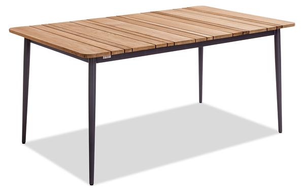 Gartentisch Lunax 260x95x76 Tischplatte Teakholz Gestell Aluminium Anthrazit