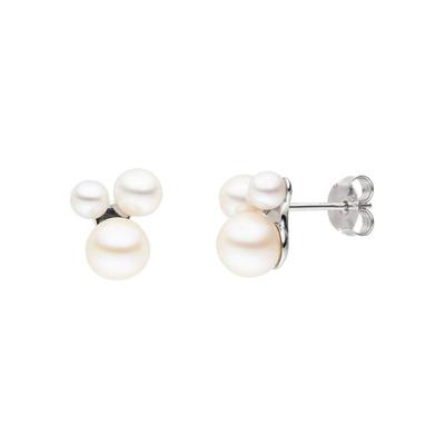 Perlenohrringe FIRETTI "Schmuck Geschenk Ohrschmuck Perle", bunt (silberfarben, weiß), Ohrringe, Damen, Perlen Silber 925 (Sterlingsilber), Perlen, Silber 925 (Sterlingsilber), Made in Germany - mit Süßwasserzuchtperle