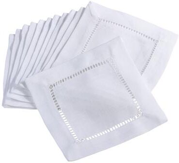 Saro Lifestyle Hemstitched Border Napkins (Set of 12)