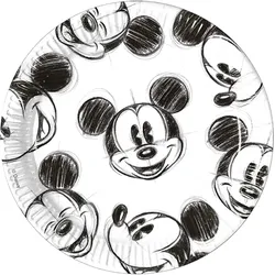 Procos - Micky Maus Faces - Pappteller (Ø23cm, 25 Stück)