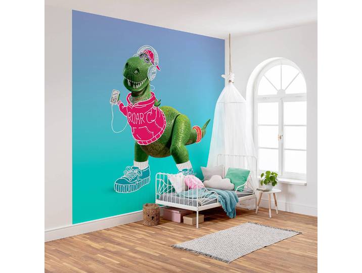 Papier peint intissé Toy Story Roar 300 x 280cm Multicolore