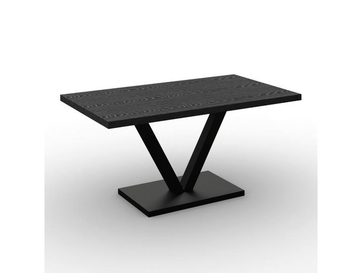 Esstisch Loca Schwarz MDF ca. 160x90x76 cm