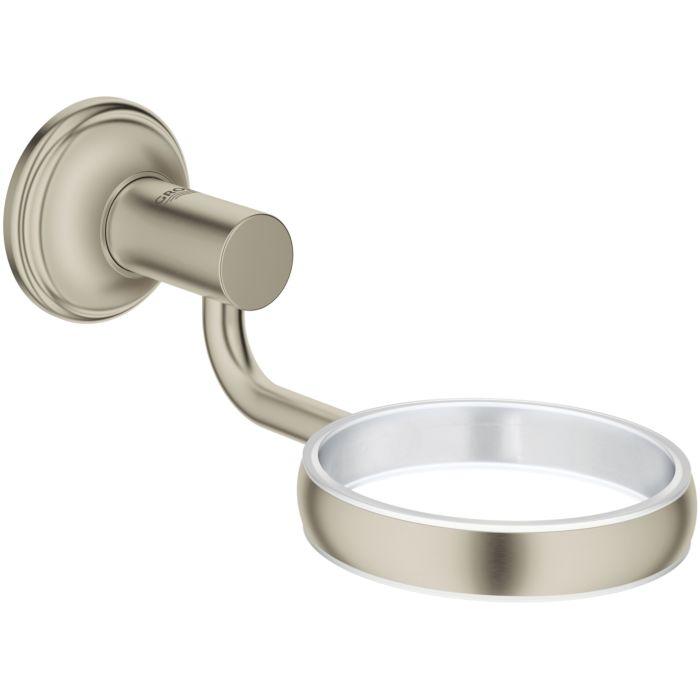 Grohe Essentials Authentic Halter 40652EN1 brushed nickel, für Glas, Seifenpender-/schale