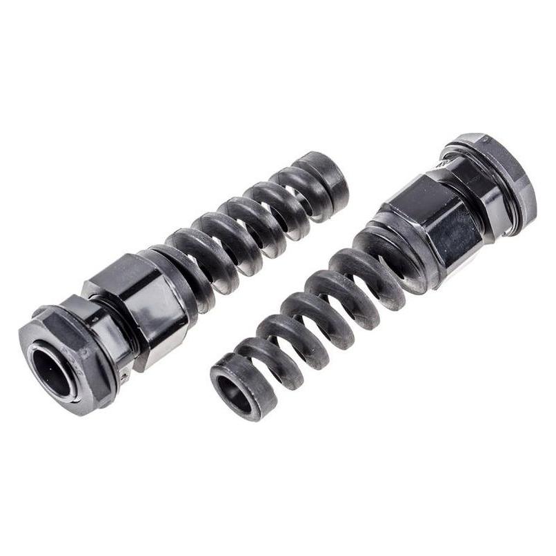 RS PRO PG9 Kabelverschraubung, Nylon Schwarz, IP68 (8229603)
