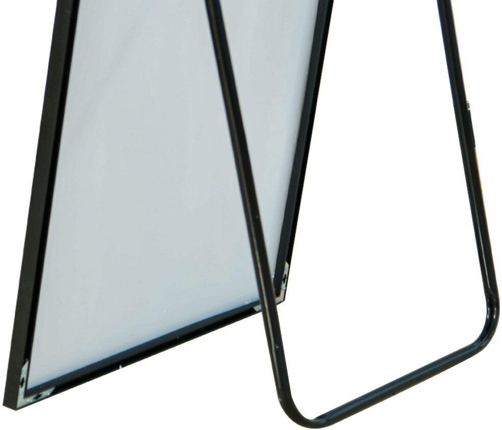 Metro Freestanding Full Length Mirror Black 180 cm H x 80 cm W