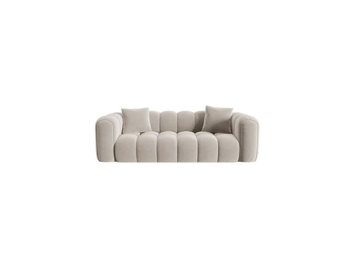 3-Sitzer Design Sofa „Clotilde“ Samt Ecru CXL by Christian Lacroix