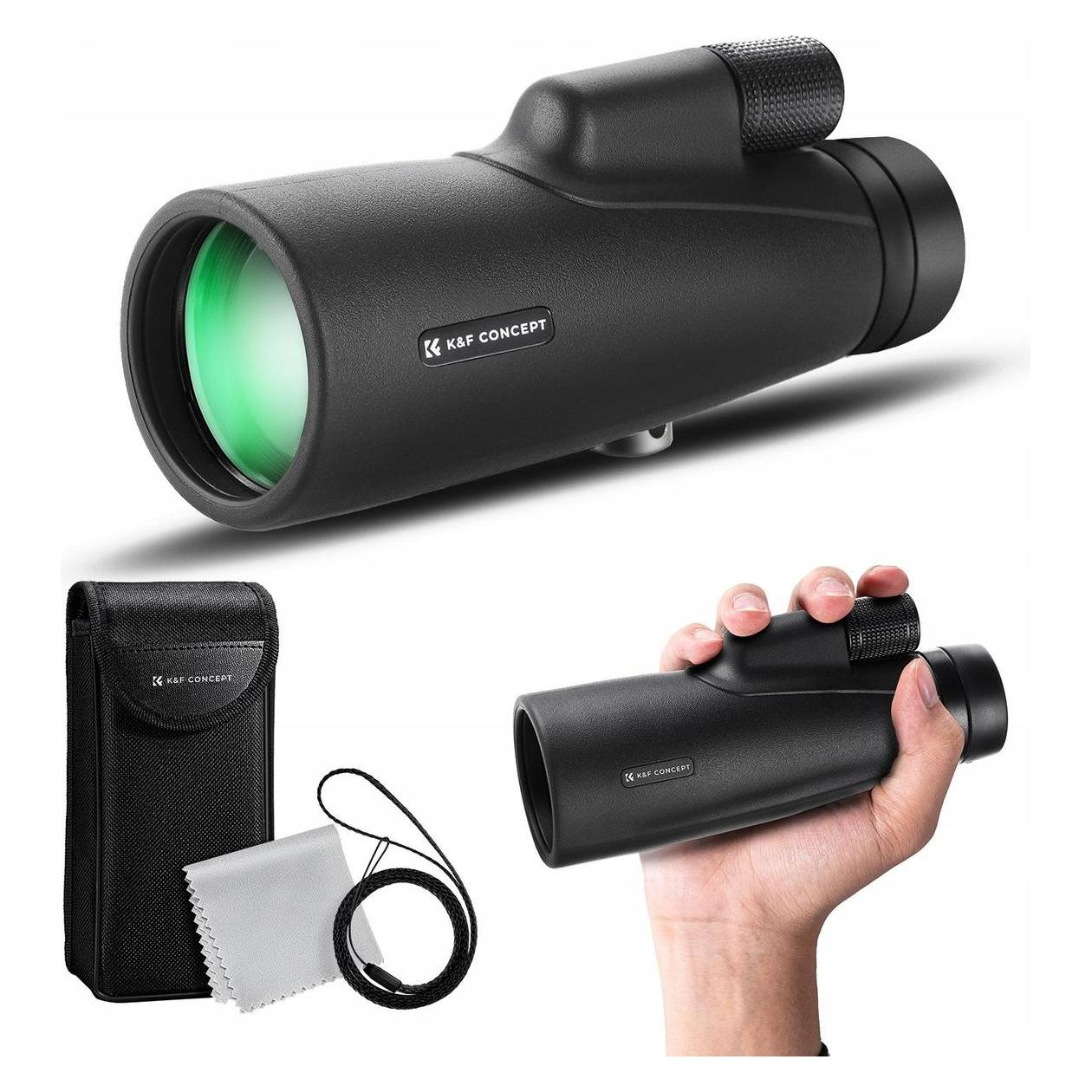 K&F Concept Monokular Luneta Azot 12x 50mm 12x50 Bak4 Ip65 + Etui / Kf33.091 (12x, 50 mm) (57899165)