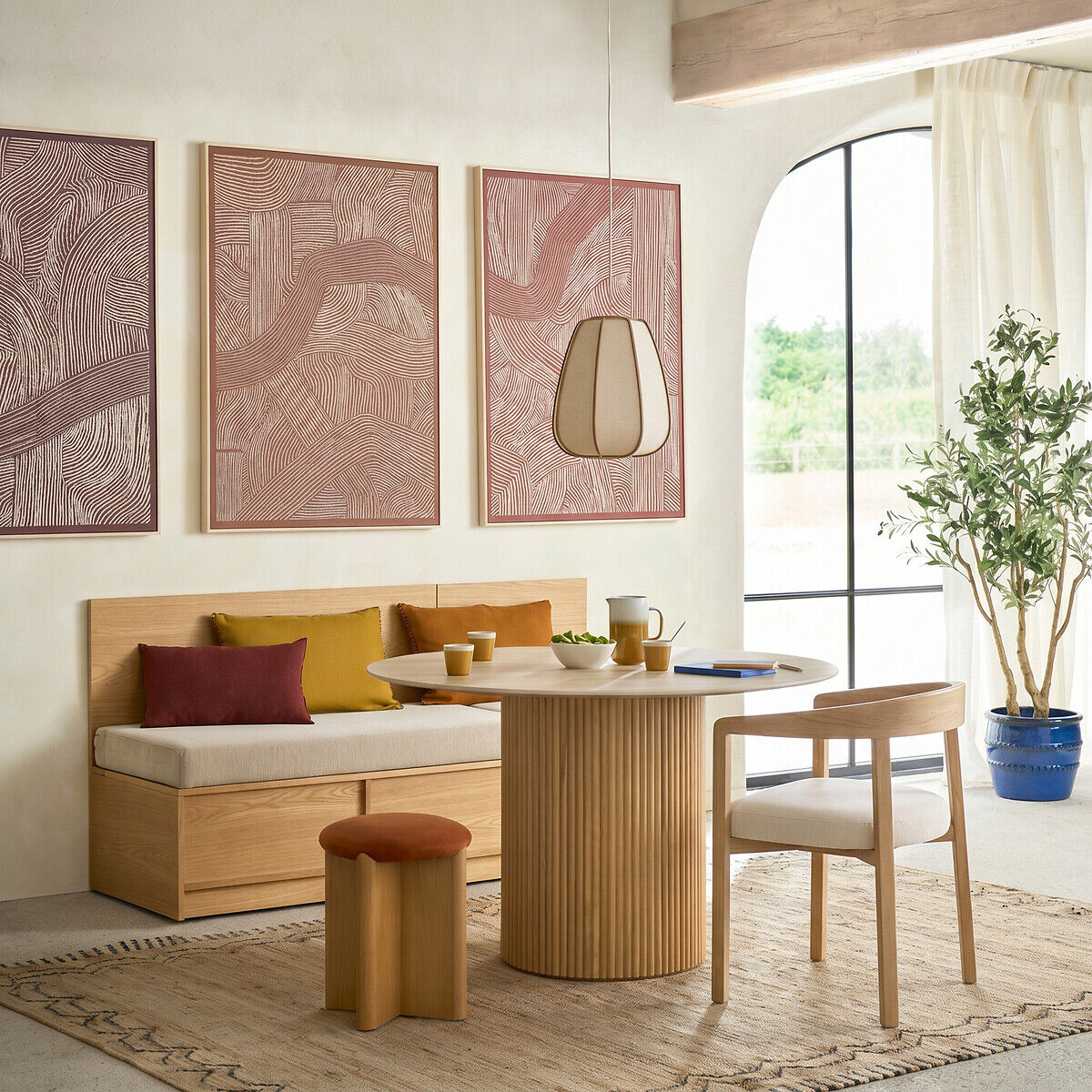 LA REDOUTE INTERIEURS Fauteuil de table à accoudoirs, HERMAN
