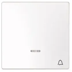 Merten Wippe mit Kontrollfenster und Aufdruck Klingel, System Design, Lotosweiß