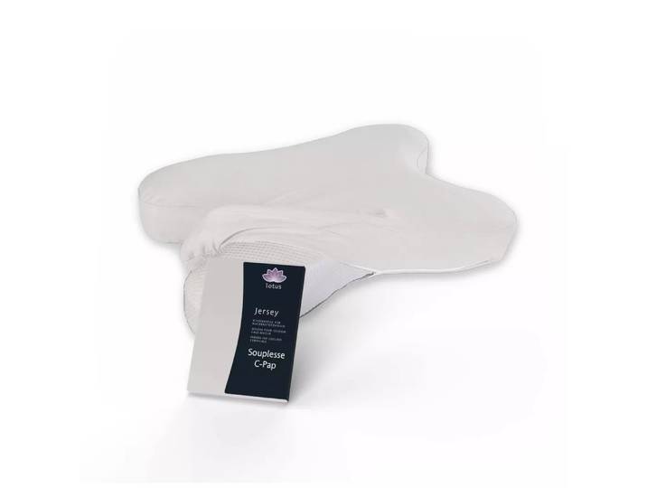 Lotus Bettwaren - Lotus Kissenbezug Souplesse C-Pap, Lotus Souplesse C-Pap Jersey Kissenbezug, 40 x 60 cm, Weiss