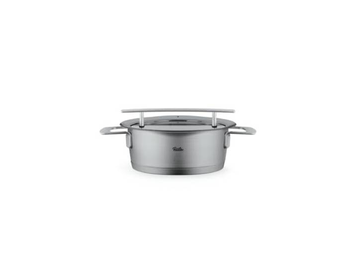 Fissler Phi Collection® Bratentopf (Ø 20 cm, 2,3 L) mit Glasdeckel, Edelstahl-Topf, CookStar® Boden, für Induktion und alle Herdarten, spülmaschinengeeignet, Made in Germany