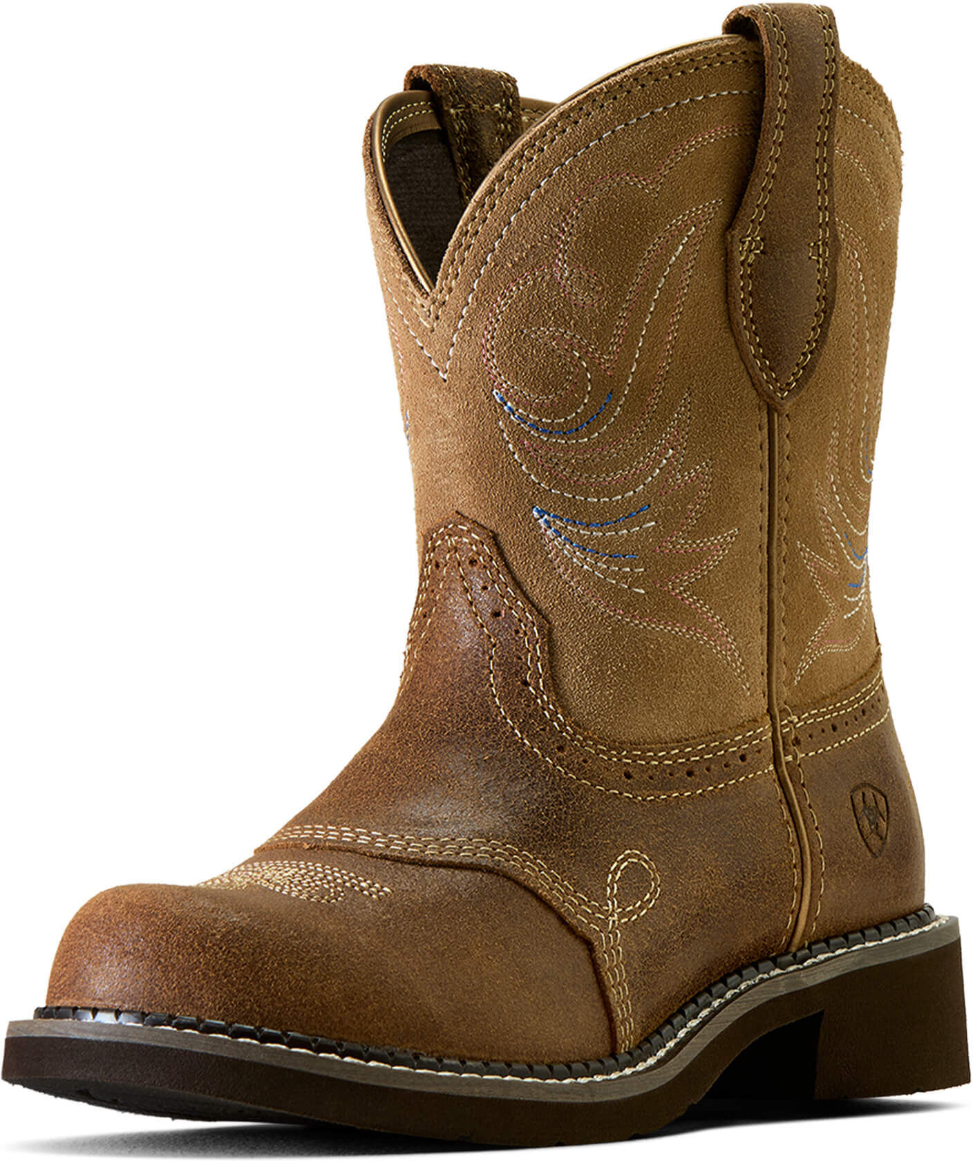 Women's Fatbaby Heritage Dapper Cowgirl Boots in Wicker, Size: 6.5 C / Wide by Ariat