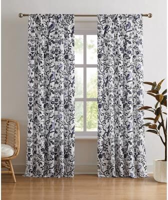 Brooklyn Loom Ava Floral Cotton Window Curtain