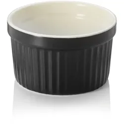 48x Ragout Fin, Ø 7 cm, 85 ml, schwarz, Porzellan