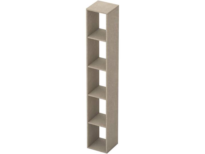Standregal HOME AFFAIRE Infinity Höhe 186 cm, Breite 28 cm, Bücherregal , braun (lehmfarben (argilla)), B:28cm H:186cm T:28cm, Holzwerkstoff, Regale, Standregal, Deko Regal, Büroregal, 5 Regalfächer, verschiedene Farben