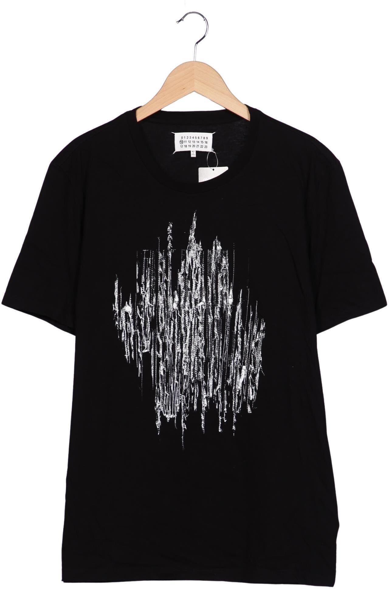 Maison Margiela Herren T-Shirt, Schwarz, Gr. EU 52, Baumwolle - Second Hand