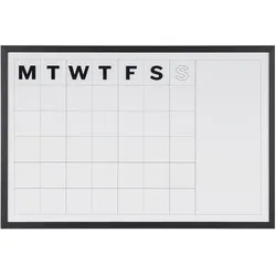 Bi-Office, Präsentationstafel, Monatsplaner Bi Office Weiss Schwarzer Rahmen (90 x 60 cm)