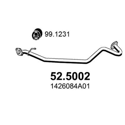 ASSO Abgasrohr 525002 mitte für Suzuki