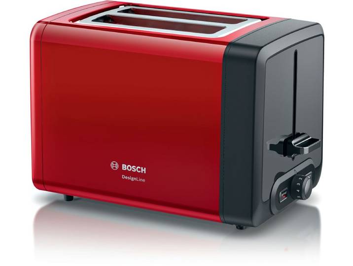 Bosch Kompakt Toaster, DesignLine, Rot, TAT4P424, ID TAT4P424