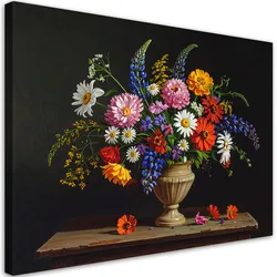 LEINWANDBILD Blumen 90x60cm