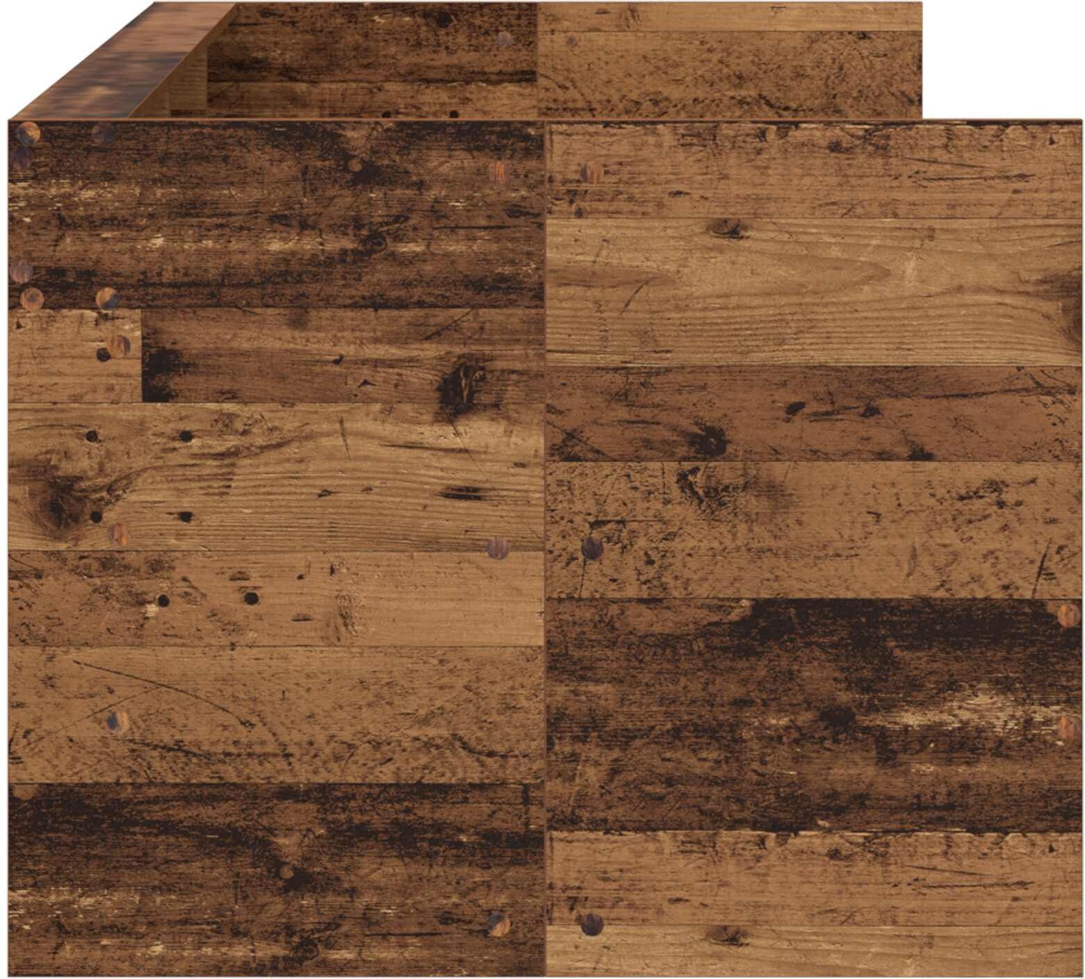 vidaXL Lit d'appoint avec tiroir Bois ancien Bois d'ingénierie