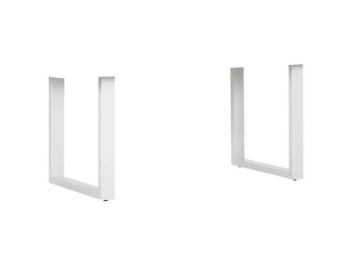 Landscape Tischgestell Setup, Weiß, Metall, 2-teilig, U-Form, 8x73x70 cm, Esszimmer, Tische, Esstische, Tischsysteme, Tischgestell