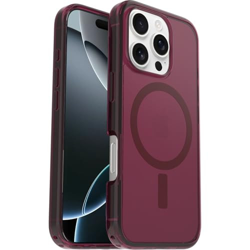 OtterBox Symmetry Series Clear MagSafe hoes voor iPhone 16 Pro, Rood