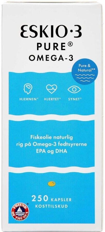 Eskio-3 Pure Omega-3 Kosttilskud 250 stk