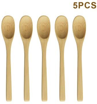 Modern Mode Marketplace Bamboo Honey Spoon Set Natural Wooden Teaspoons For Honey Coffee And Condiments a