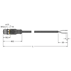 Turck Anschlussleitung RSC4.209T-6/TEL