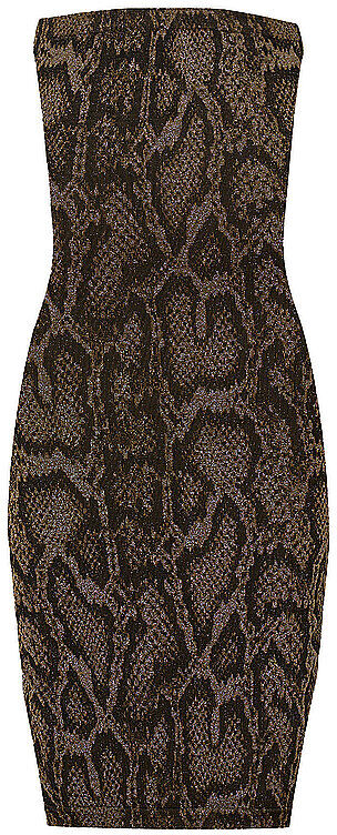 WOLFORD Kleid SHIMMERING PYTHON olive   S S