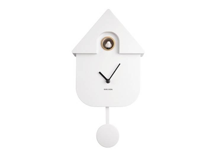 Klok Modern Cuckoo - Wit